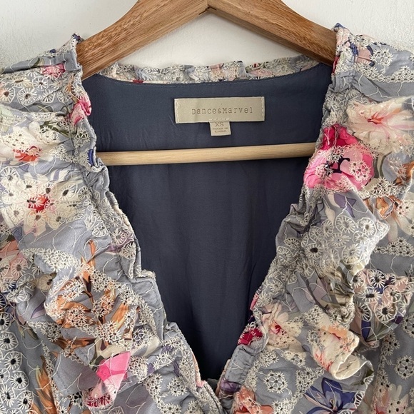 Dance & Marvel Eyelet Floral Mini Dress - XS - Picture 4 of 7